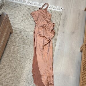 RESA One Shoulder Copper Dress